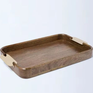 Bandeja de Servir Rectangular Clásica Ecológica y Pulida, Juego de Platos y Bandejas - Product Image 1