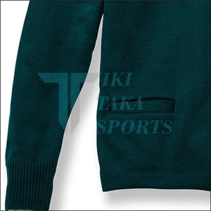 Top Trending University Knitted Lace Patchwork <b>Cardigan</b> <b>Sweater</b> Custom Logo Breathable Winter Wool/Nylon Men - Product Image 4