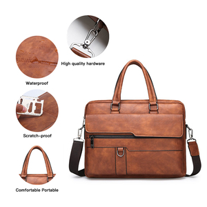 Porte-documents pour ordinateur portable en cuir véritable personnalisé, compartiment rembourré pour ordinateur portable, design portable pour les marques d'entreprise, modèle toutes saisons - Product Image 5