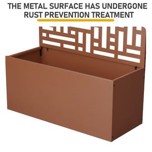 Fioriera da Giardino in Metallo Alta 70 Pollici con Traliccio per Piante Rampicanti e Ortaggi, Recinzione e Cancello - Product Image 4