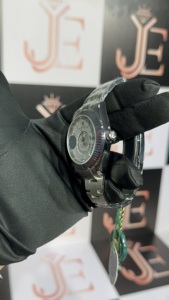 Reloj de Pulsera de Cuarzo para Hombre, Moderno y de Lujo, de Acero Inoxidable, con Cristal, Resistente al Agua, Manecillas Luminosas y Cierre Oculto - Product Image 4