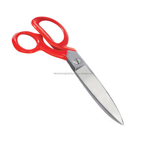 Ciseaux de tailleur, ciseaux de couture de couleur rouge, haute qualité, à main, robustes, en acier inoxydable, imperméables, différentes tailles - Product Image 4