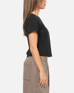 Camiseta Corta para Mujer, 95% Algodón, 5% Elastano, Corte Ajustado, Manga Corta, Cuello Redondo, Estilo Casual Básico - Product Image 5
