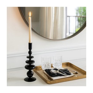Candelero Decorativo de Estilo Antiguo Negro, Diseño Moderno y Duradero para Decoración del Hogar - Product Image 4
