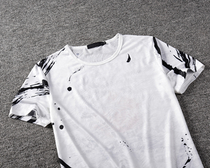 Custom Sublimation T-shirt 100% <b>Polyester</b> Breathable DRY Comfortable V-neck <b>Tshirt</b> Top Quality Wash Able Shirts - Product Image 3