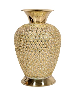 Stylish Flower <b>Vase</b> for Home Hotel Restaurant <b>Gold</b> Color Round Shape Hand Crafted Metal Flower <b>Vase</b> Plants Stylish Flower <b>Vases</b> - Product Image 1