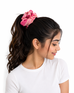 Multi coloured stretchable scrunchies fabric <b>rubber</b> band soft elastic hair accessories ponytail holder gifts for women girls - Product Image 1