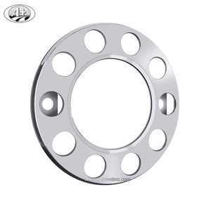 Cubierta de rueda de autobús/camión de centro abierto de acero inoxidable 225 T304 para ruedas de aleación - Product Image 1