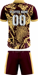 Fabricante de Uniformes de Fútbol Personalizados para Equipos, Conjunto de Camiseta y Pantalones Cortos de Fútbol de Poliéster Transpirable, Proveedor Mayorista - Product Image 5