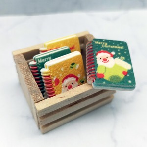 Christmas <b>Mini</b> <b>Notebook</b> Resin Dollhouse Decoration Figurine Santa Diary DIY Accessory for Age 14+ - Product Image 5