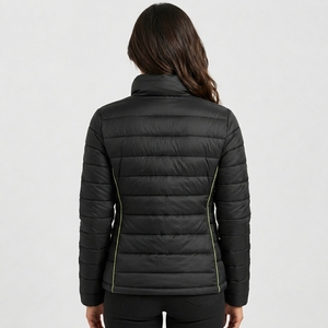Premium Women Puffer <b>Jacket</b> Anti Wind Heated Insulated Stand Collar Durable Stitch Custom Branding Export Women Puffer <b>Jacket</b> - Product Image 2