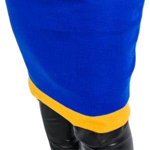 Robe en tricot à manches longues bleue pour femme, robe pull côtelée élégante, coupe ajustée, robe de soirée décontractée chic, mode automne-hiver - Product Image 5