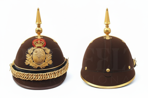 Casco de terciopelo personalizado para ceremonias, con adorno de cresta trenzada dorada, decorativo para uniformes de desfile, eventos y disfraces. - Product Image 2