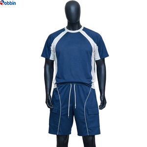 BOBBIN INDUSTRIES Conjuntos de Shorts Cargo de Verano Cómodos, Transpirables y de Secado Rápido, Tallas Grandes, Unisex, Colores Sólidos, Logotipo Personalizado en la Parte Delantera - Product Image 3