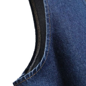 High Quality Winter Denim <b>Vest</b> <b>for</b> <b>Men</b> Streetwear Custom Logo Classic Look 100% Cotton Quick Dry Down Filled <b>Heated</b> with custom - Product Image 2