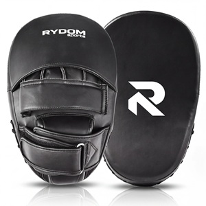 Almohadillas de entrenamiento de boxeo y kickboxing de cuero genuino de alta resistencia, personalizadas, cómodas y protectoras para práctica de boxeo y MMA. - Product Image 1