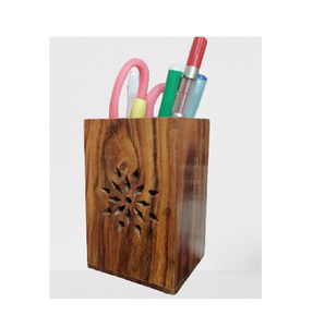 Porte-stylo promotionnel en bois, porte-stylo de bureau pour enfants, boîte de rangement pour fournitures de bureau, vente personnalisée - Product Image 1