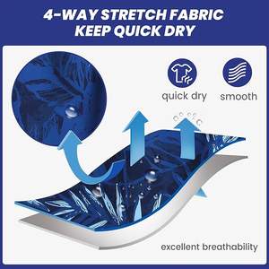 กางเกงว่ายน้ำผู้ชายแบบยืดได้ 7 นิ้ว แห้งเร็ว มีซับในตาข่าย ชุดว่ายน้ำ - Product Image 6