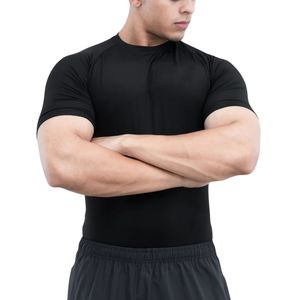 Camiseta de Compresión Deportiva Personalizada al por Mayor para Hombre, Manga Corta, Secado Rápido, Transpirable, para Entrenamiento, Running, Fitness - Product Image 2