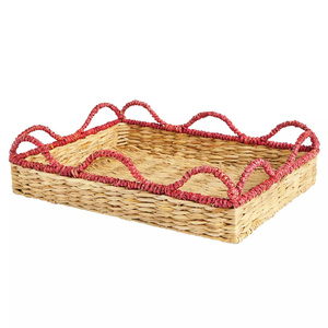 Nueva edición de bandeja de servir de hierba marina hecha a mano de Vietnam, de diseño rústico, natural y maravillosa para la decoración del hogar. - Product Image 5