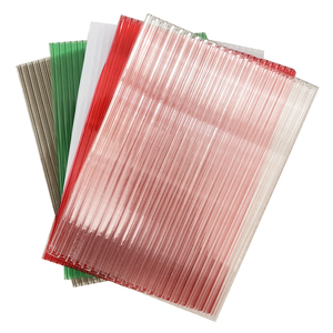 Panneau de décoration en polycarbonate transparent pour éclairage, feuille plastique double paroi pour délimitation - Product Image 3