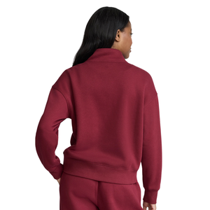Womens Quarter Zip Stand Collar Tracksuit With <b>Trousers</b> Tapered Fit Casual Lounge Wholesale Custom Two Piece Clothing Outfit Set - Product Image 3