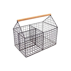 Panier à fruits indien en fer et bois pour la maison et la cuisine, écologique, durable, taille personnalisée, haute qualité, vente en gros - Product Image 1