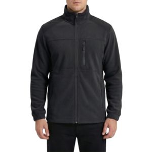 Full Zip Thick Breathable Polar Fleece Jacket <b>Sand</b> Tan Winter Coat Symmetrical Rectangular Chest Patch Pockets Winter Jackets - Product Image 6