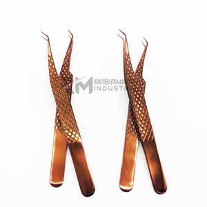 Pince à épiler pour extensions de cils RMI de haute qualité en acier inoxydable antistatique durable à 45 degrés - Product Image 5