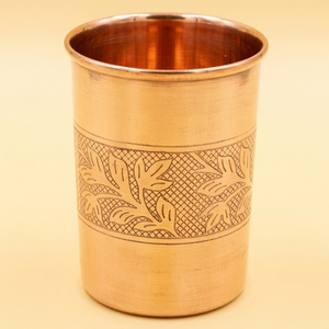 Handcrafted Pure <b>Copper</b> Tumbler <b>Glass</b> For Drinking Water Wholesale Ayurvedic Health Wellness <b>Copper</b> Cup Eco-Friendly Plain Metal - Product Image 5