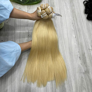 Extensiones de Cabello Humano Virgen Vietnamita Rubio 613 Premium, Textura Natural Lisa y Sedosa - Product Image 1