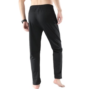 Pantalon de course décontracté en toile légère, respirant, à séchage rapide, avec fermeture éclair et cordon de serrage, idéal pour l'hiver - Product Image 2