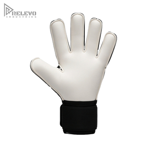 Custom Minimalist Goalkeeper <b>Gloves</b> Roll Negative Hybrid Cut White Contact <b>Latex</b> Palm Geometric 3D Rubber Backhand Elastic Wrist - Product Image 2