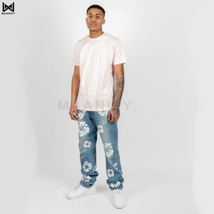 เสื้อยืดคอกลมผ้าคอตตอนคอมบ์สำหรับทั้งชายและหญิงเสื้อยืดผ้าฝ้ายคอมบ์122 GSM เปล่า - Product Image 3