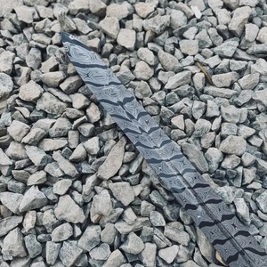 Espada Vikinga de Acero de Damasco, Hoja en Bruto de 32 Pulgadas con Espiga Completa para Fabricación, Bricolaje – Hoja de Colección Medieval Vikinga - Product Image 5