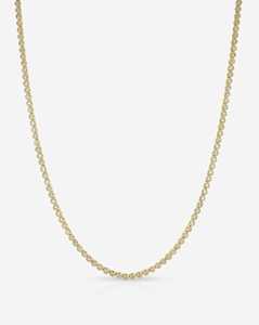Colliers Tennis en Or Massif 14k 18k avec Diamant de Laboratoire Rond Sertie en Bezel 2.2mm – Bijoux de Luxe Classiques pour un Port Quotidien Unique et Polyvalent - Product Image 1