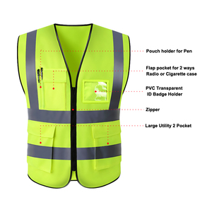 Chaleco de Seguridad de Diseño Único para Trabajo, Alta Visibilidad, Logotipo Personalizado, Material de Algodón Reflectante, Chaleco de Seguridad Ligero - Product Image 2