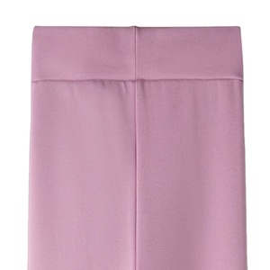 Pantalon scolaire bootcut tendance pour filles, taille élastique, en viscose tricotée, doux, extensible, confortable, pour usage quotidien décontracté - Product Image 3