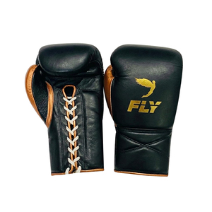 Gants de boxe de luxe de qualité supérieure, personnalisés, en cuir de vachette durable, super confortables, à lacets. - Product Image 1