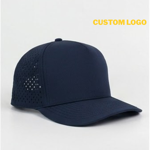 5 Panel Rope Golf <b>Cap</b> Adjustable Strap Laser Cut Design Plain <b>Blank</b> Sport Hat High Quality for Men Women Vietnam - Product Image 1