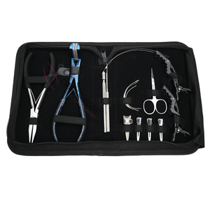 Professional Hair Extension Tools Kit with Tape Applicator Micro Link Installation Tool Pulling Hook & Thread Cutting Shear - Product Image 1