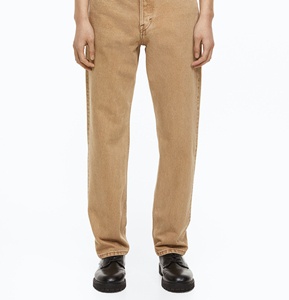 Jean en denim uni pour homme Daniry Industry, coupe droite, taille mi-haute, ajustement régulier, éco-responsable, respirant, en Spandex/Polyester, décontracté - Product Image 1