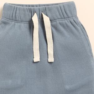 Mallas con cordón de elastano de bambú orgánico de primera calidad Aqua-Pantalones y pantalones cortos para bebés - Product Image 3