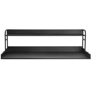 Piano di Lavoro in Legno Antiscivolo 137 x 69 cm con Scaffale a 2 Livelli, Unità di Scaffalatura Resistente all'Acqua per Lavatrice e Asciugatrice - Product Image 2
