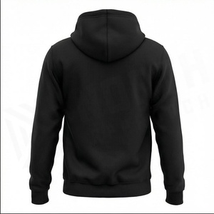 Sweat-shirt décontracté pour homme, noir, avec imprimé NA, poche avant, coupe classique, pour l'automne - Product Image 2