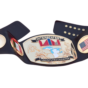Ceinture de champion incontestée Interstates, drapeau USA Mexique, ceinture de championnat de lutte personnalisable, édition de collection - Product Image 5
