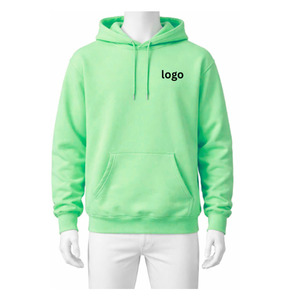 Servicio OEM al por Mayor, Sudadera con Capucha de Invierno 100% Algodón, 340 GSM, Tejido de Punto, Unisex, con Cordón Ajustable, Corte Regular, Impresión de Logotipo Personalizado, Teñido Liso - Product Image 5