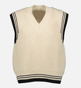 เสื้อกั๊กคาร์ดิแกนถักแบบไม่มีแขน คอวี ระบายอากาศได้ดี สำหรับผู้ชาย ติดกระดุม แฟชั่นที่ยั่งยืน - Product Image 5