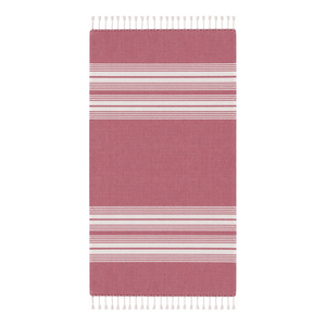 Toalla de playa Fouta con flecos, toalla de playa Hammam 100% algodón, toalla Fouta a rayas teñidas con hilo para uso en verano, fabricante indio. - Product Image 2