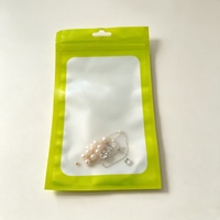Sacs refermables à fermeture éclair transparents d'un côté, en Mylar, pour cils, brillant à lèvres, petits emballages cosmétiques – Vente en gros